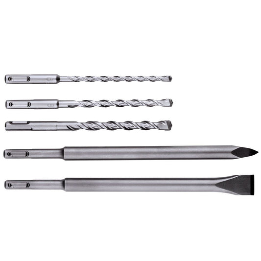 Metabo 5 Piece SDS-Plus Drill Bit & Chisel Set 630465000