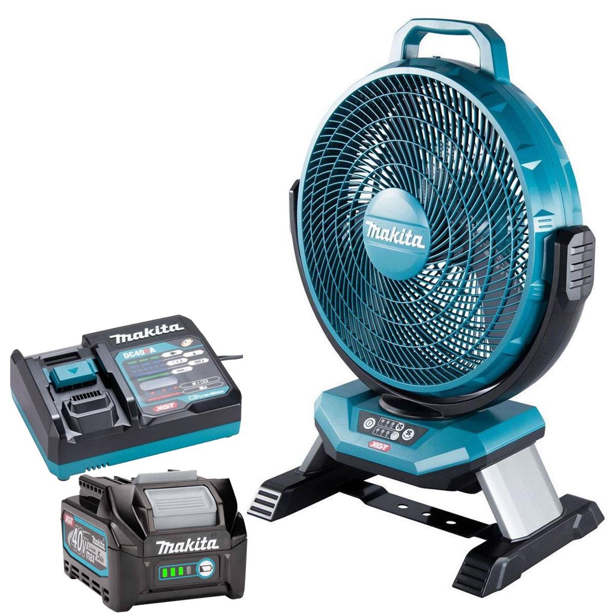 Makita CF002GZ 40VMax XGT Cordless Fan with 1 x 5.0Ah Battery & Charger