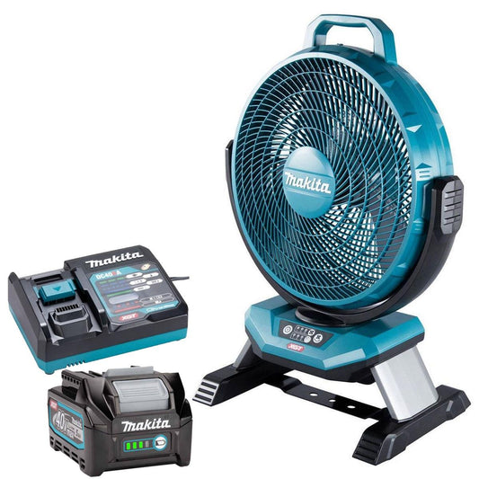 Makita CF002GZ 40VMax XGT Cordless Fan with 1 x 5.0Ah Battery & Charger