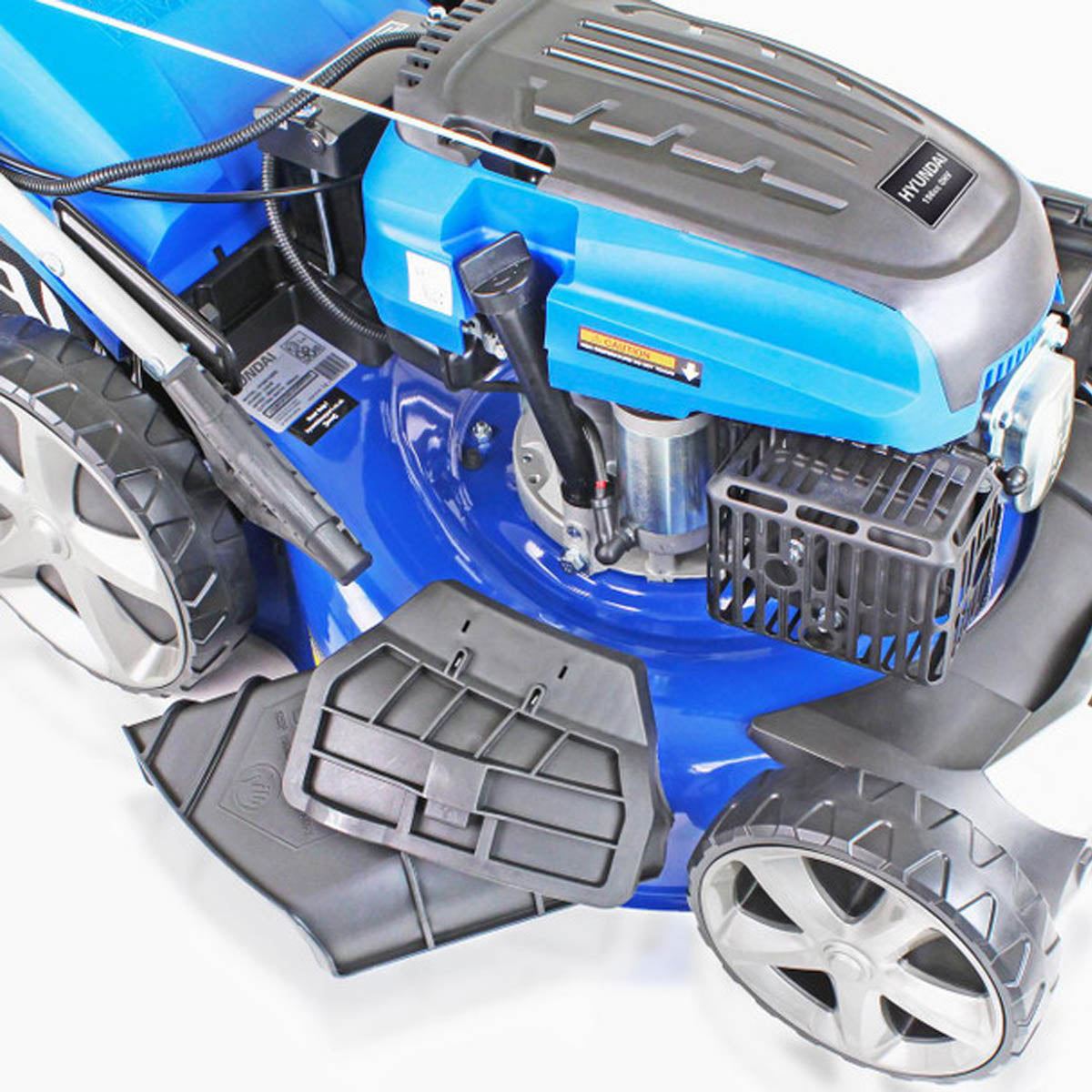 Hyundai HYM510SPE 51cm Self-Propelled Petrol Lawnmower, 196cc Engine, Electric Start, Rear & Side Discharge