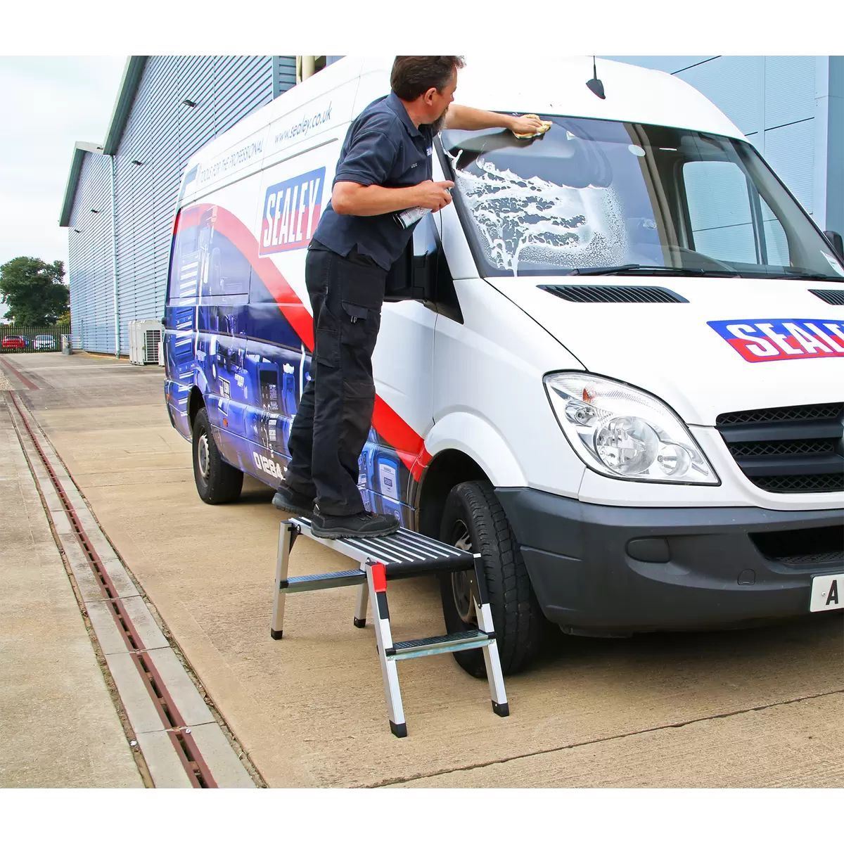 Sealey APS2 Aluminium Folding Platform 2-Tread