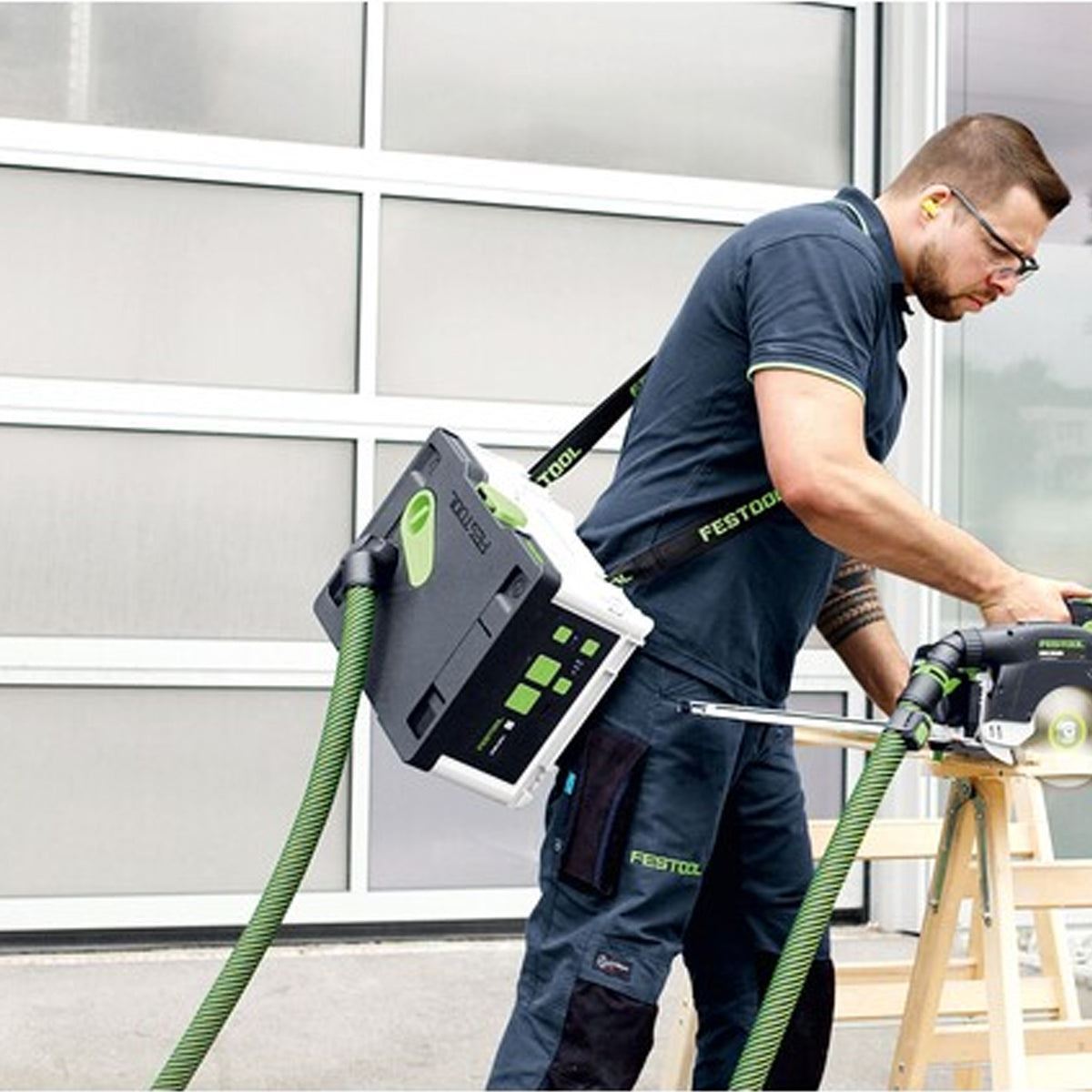 Festool CLEANTEC CTLC SYS I-Basic 36V Mobile Dust Extractor with 2 x 5.0Ah Battery & Charger