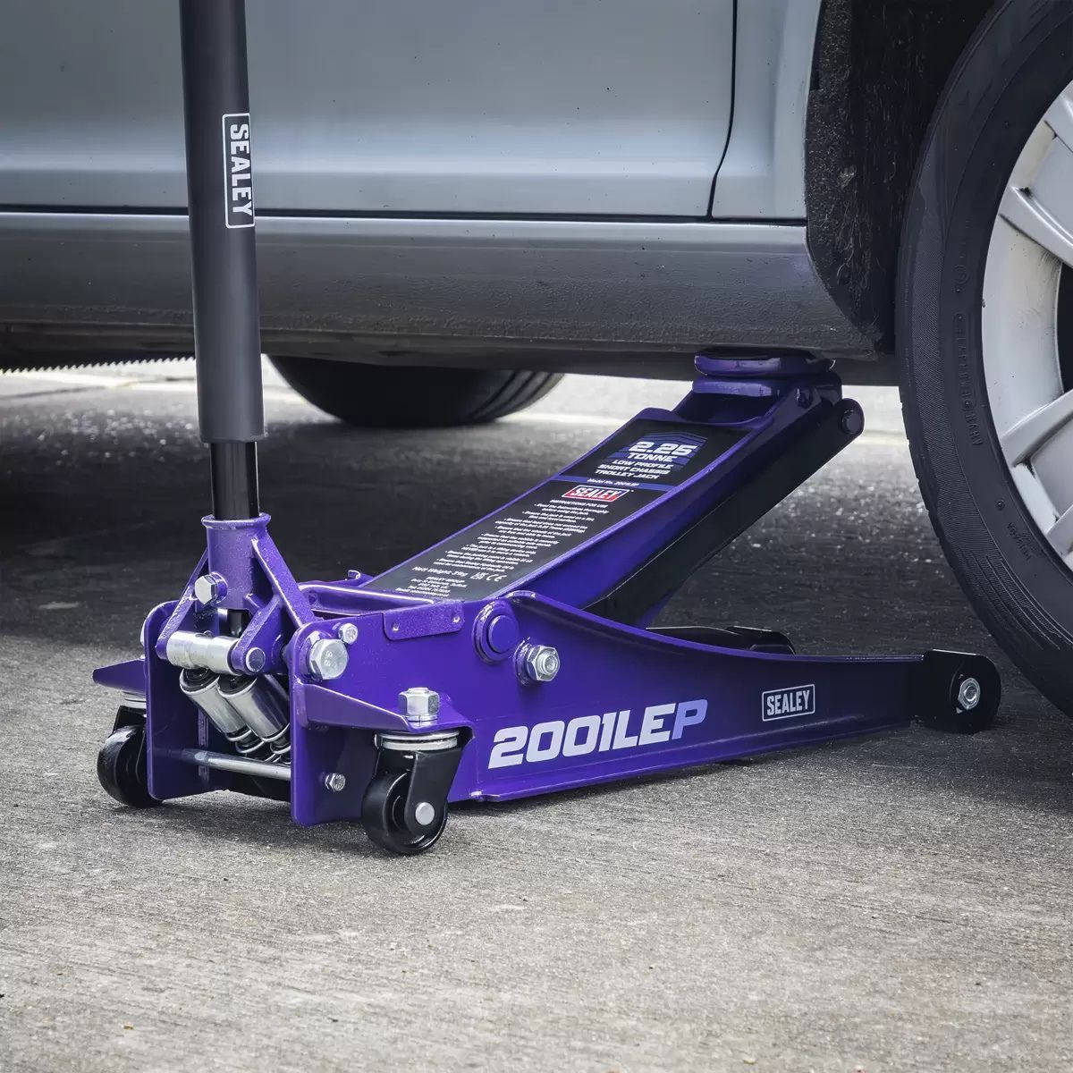 Sealey 2001LEP Low Profile Trolley Jack with Rocket Lift 2.25 Tonne Purple
