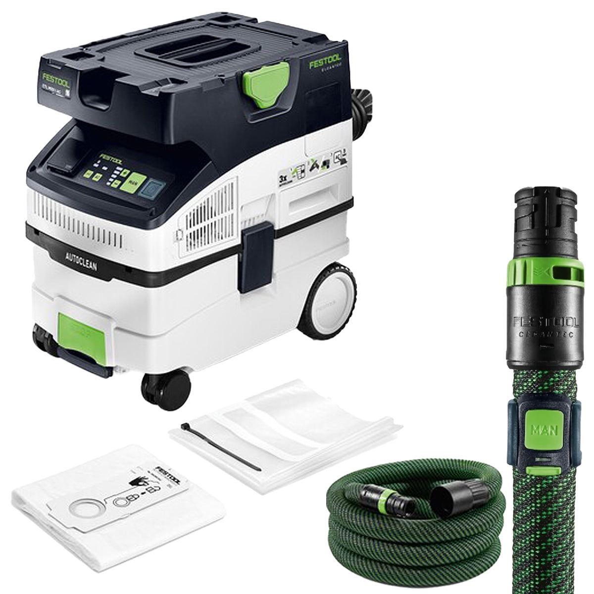 Festool CTL MIDI I AC 230V GB Mobile Dust Extractor CLEANTEC - 578548 With Bluetooth Remote Control 578499