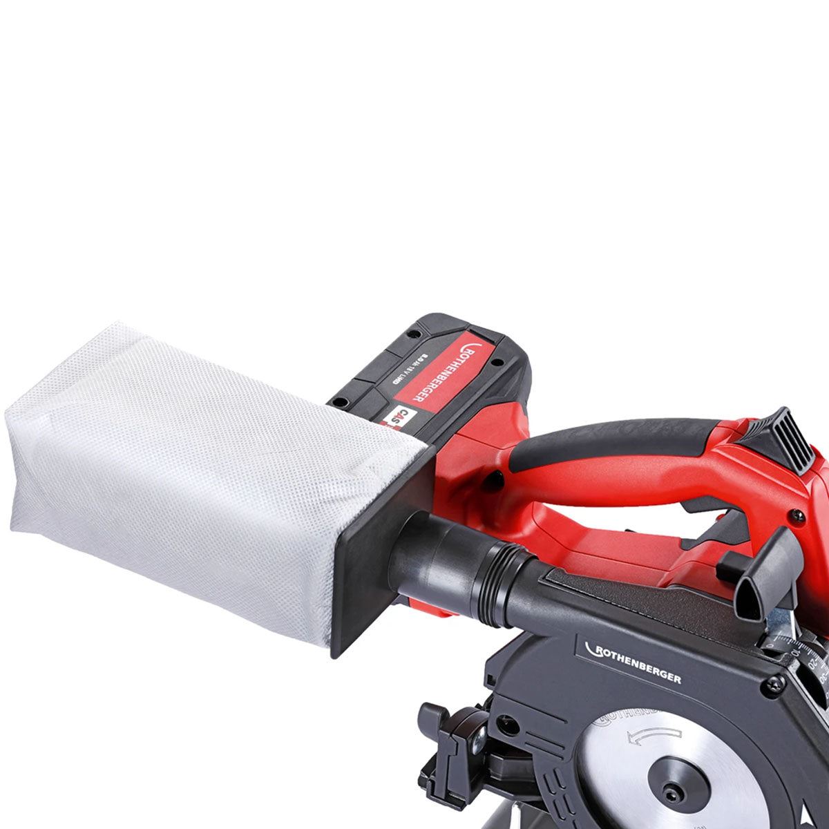 Rothenberger 18V/4Ah Pipecut mini, Duracut Uni saw blade, CAS battery, incl. Charger Cordless pipe saw for cutting 1000003420