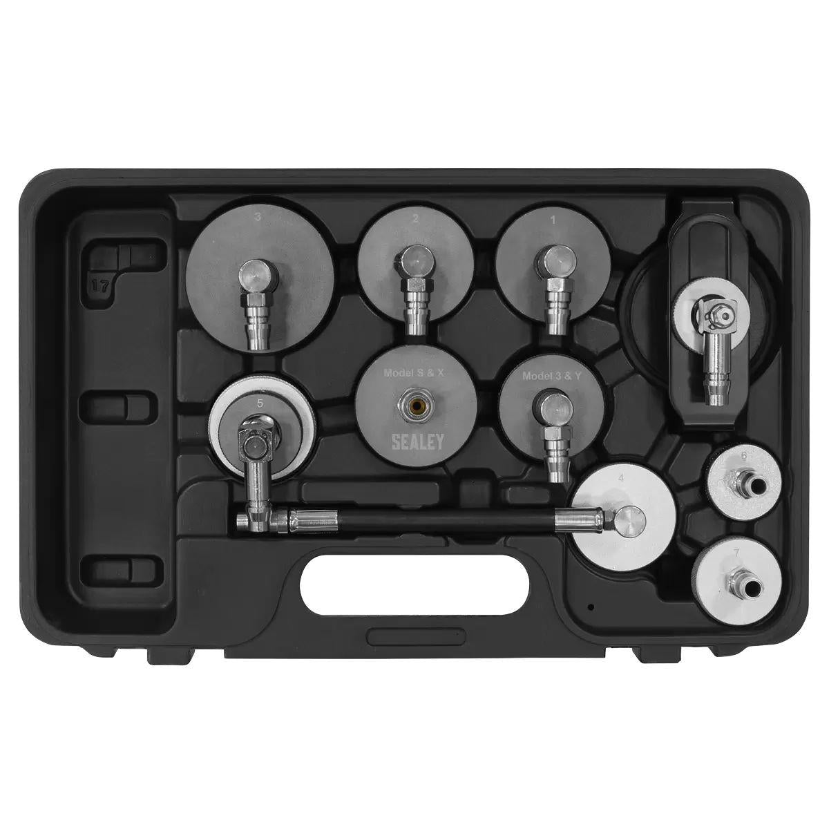Sealey VS0204D Brake & Clutch Pressure Bleeder Cap Set 10pc