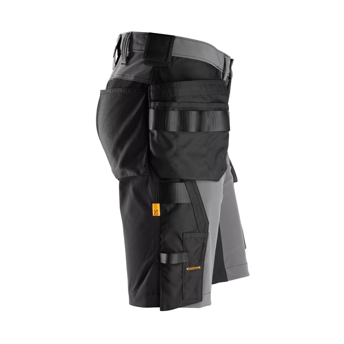 Snickers AllroundWork 4-Way Stretch Shorts with Holster Pockets Steel Grey - 33