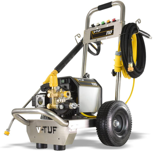 V-TUF VTUF110 12L/min Compact, Industrial, Mobile Electric Site Pressure Washer 1450psi & 100Bar