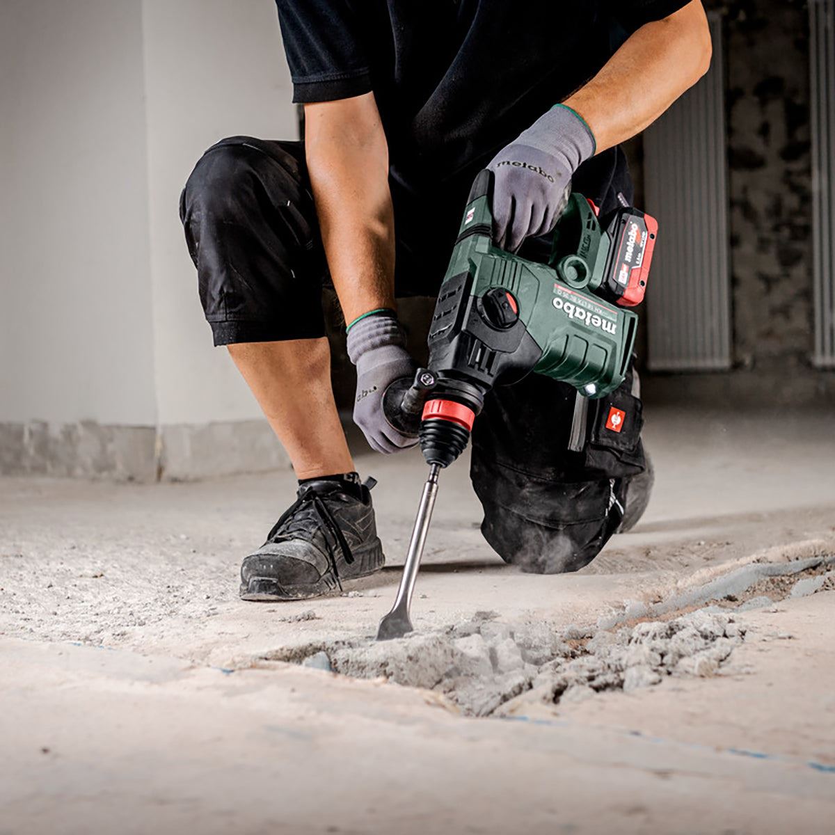Metabo KH 18 LTX BL 35 Q 18V Brushless 3 Mode SDS+ Rotary Hammer Drill with 1 x 5.2Ah Battery Charger & Metabox