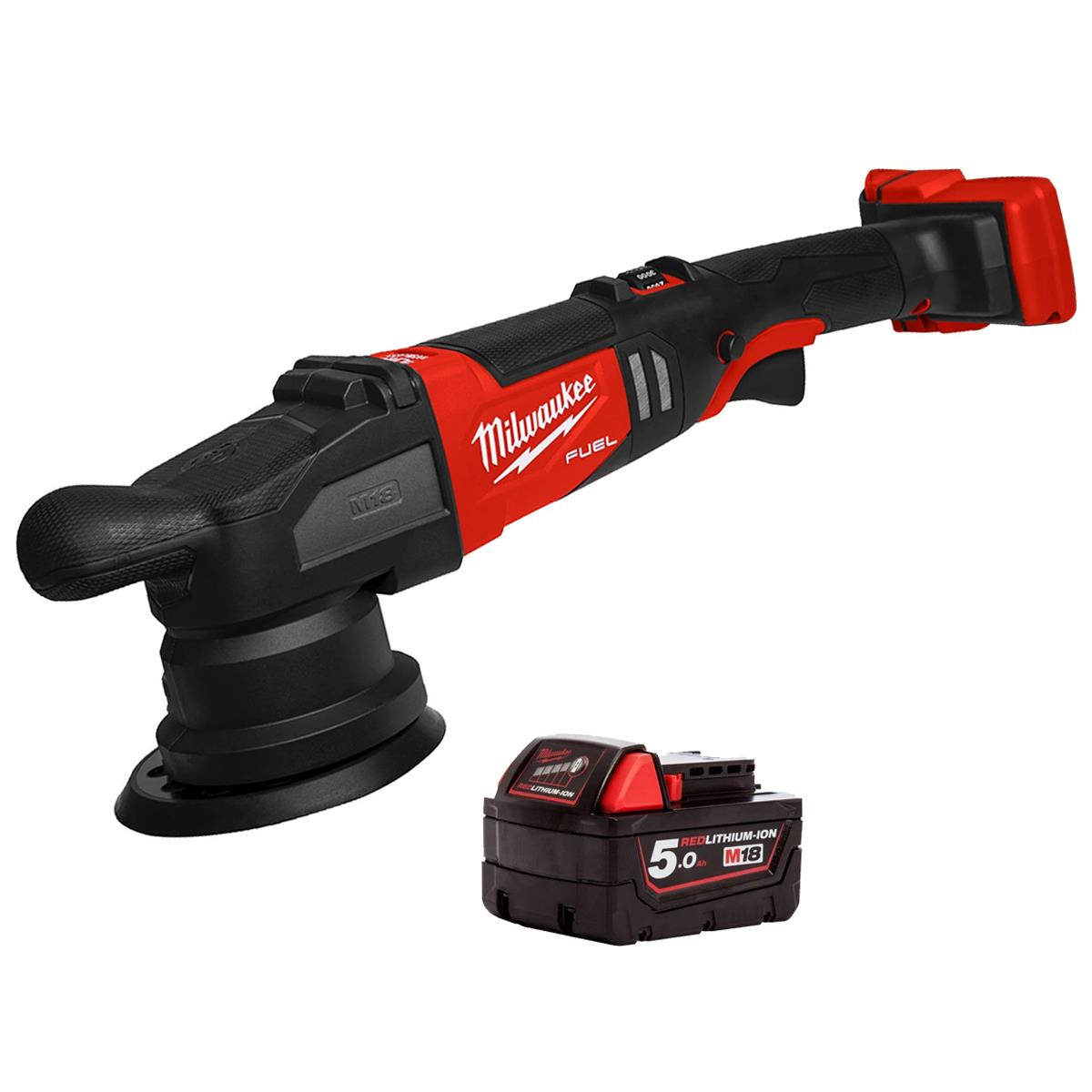 Milwaukee M18FROP15-0 18V 125mm Random Orbital Polisher with 1 x 5.0Ah Battery