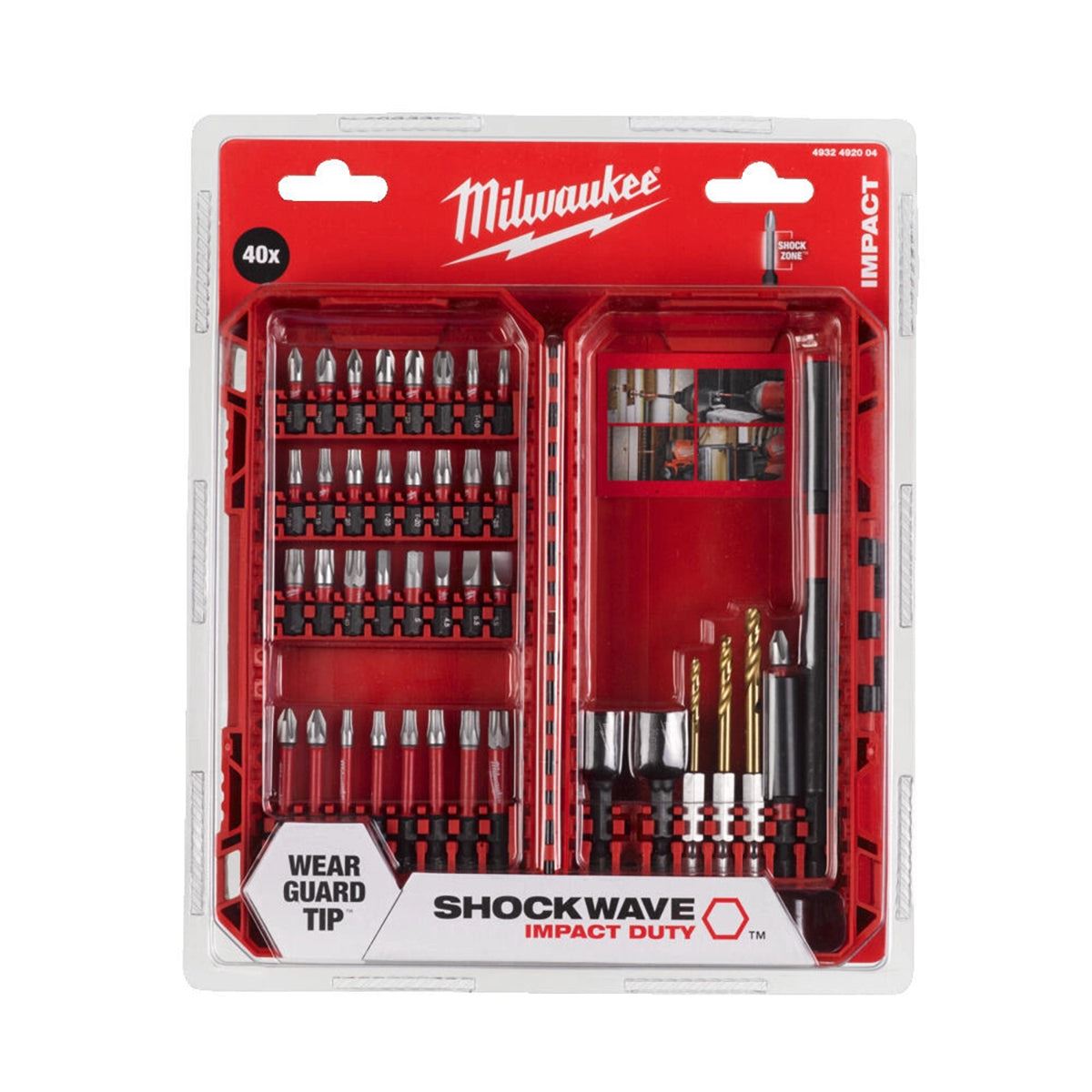 Milwaukee 45 Piece Packout SDS+ Drill Bit & Impact Bit Accessory Set 4932499761