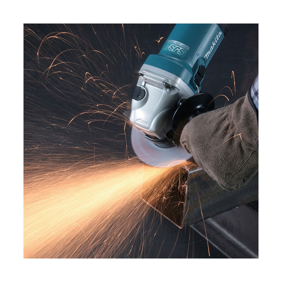 Makita GA5040R01/2 125mm Corded Angle Grinder 240V Heavy-Duty Grinder for Precision Cutting & Grinding