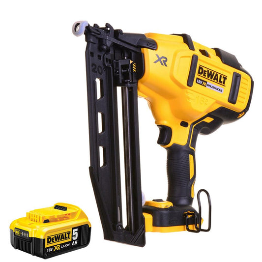 DeWalt DCN660N 18V XR Brushless Second Fix Nailer with 1 x 5.0Ah Battery