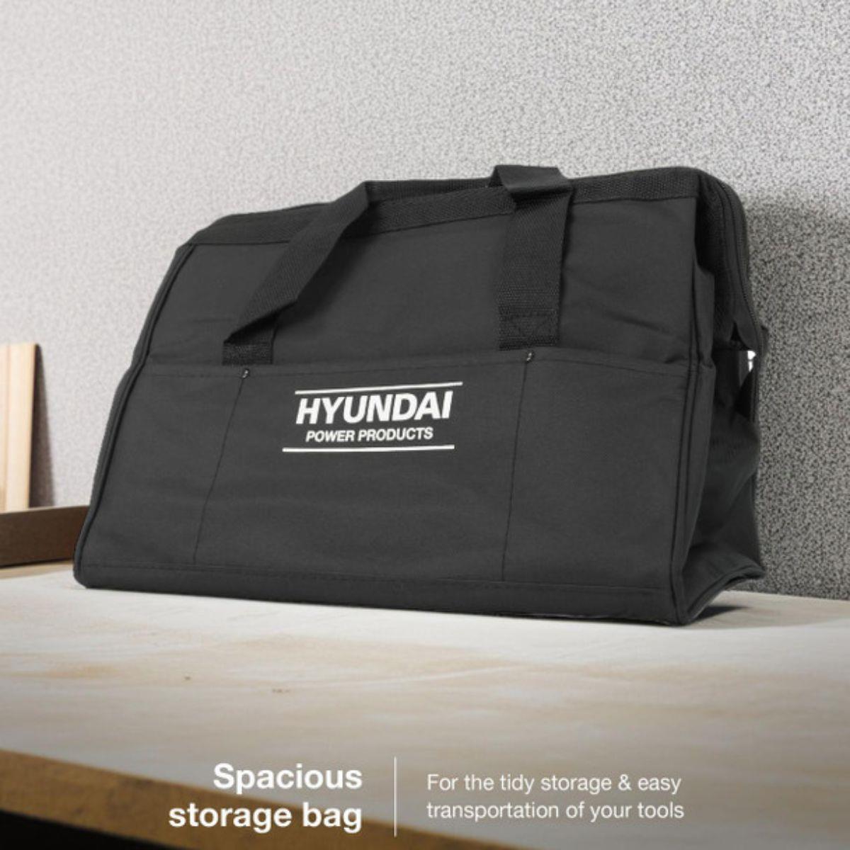Hyundai S02-FTB 20V Hammer Drill and Angle Grinder 115mm Brushless Kit 2.0Ah/4.0Ah Li-ion Battery & 2A Charger