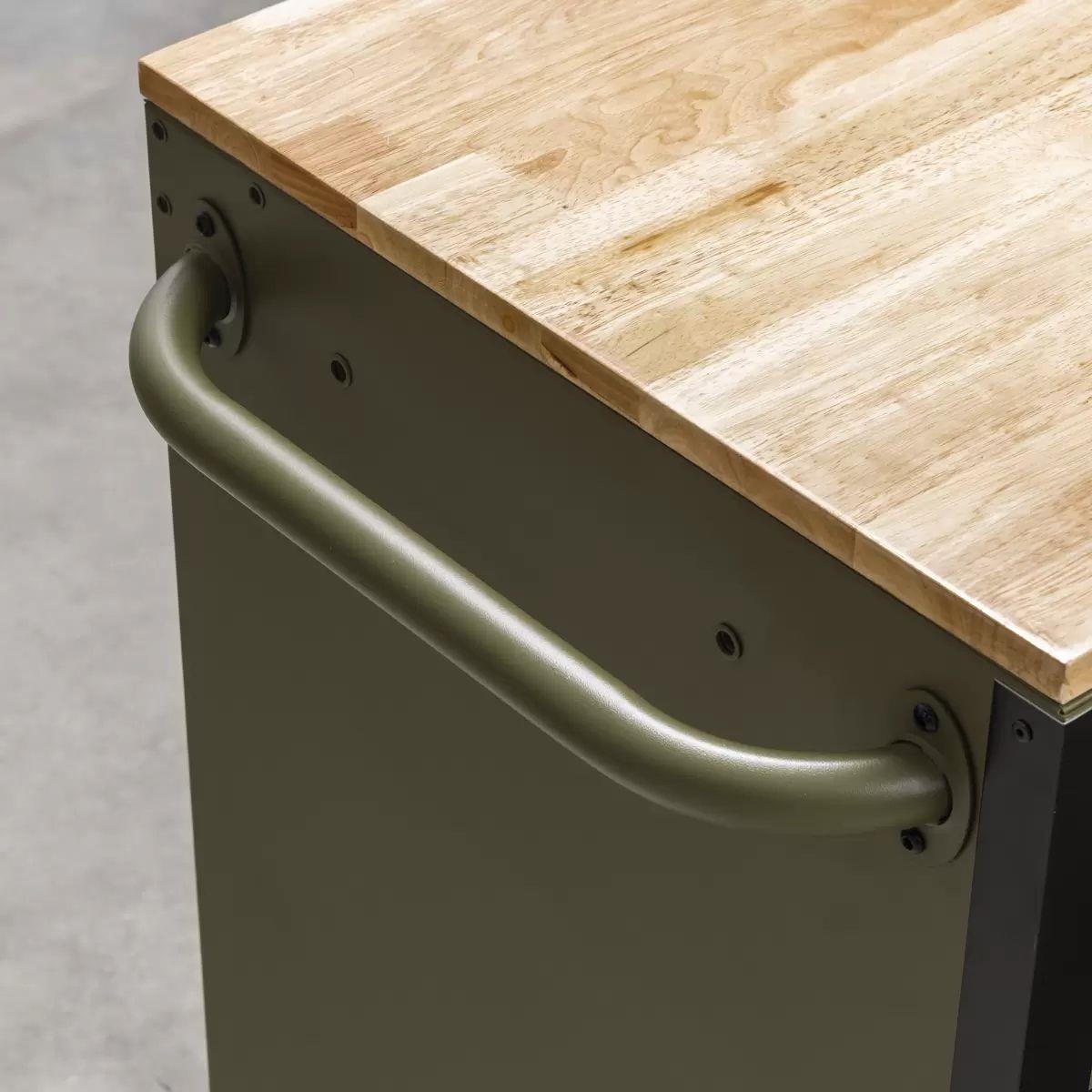 Sealey AP5210KBE Superline PRO Mobile Trolley with Wooden Worktop & Power Bar 10 Drawer 1320mm