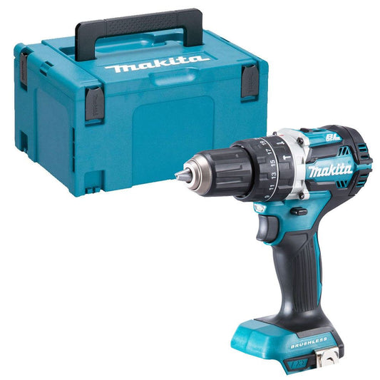 Makita DHP484Z 18V LXT Cordless Brushless Combi Drill with Makpac Type 3 Case