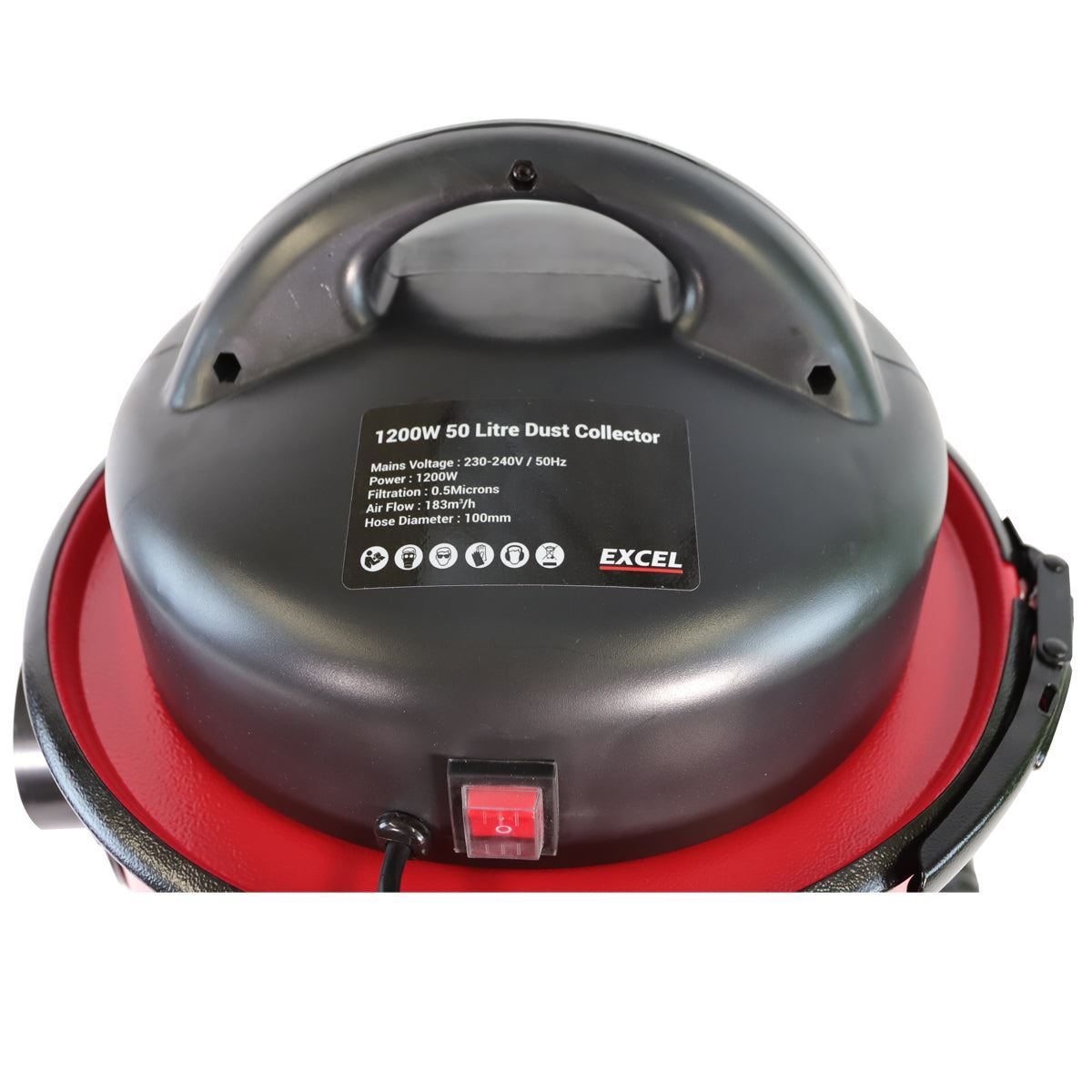 Excel Dust Extractor 50L Vacuum Cleaner & Adaptor Set 240V Item Condition Used