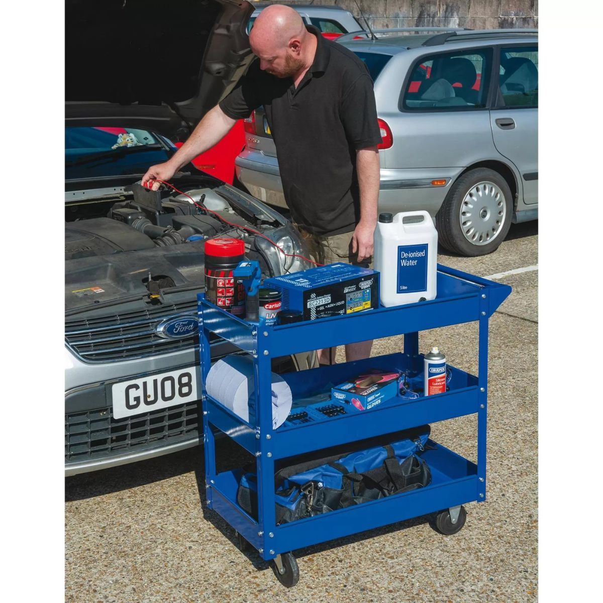 Draper TTB3 3 Tier Tool Trolley 07630