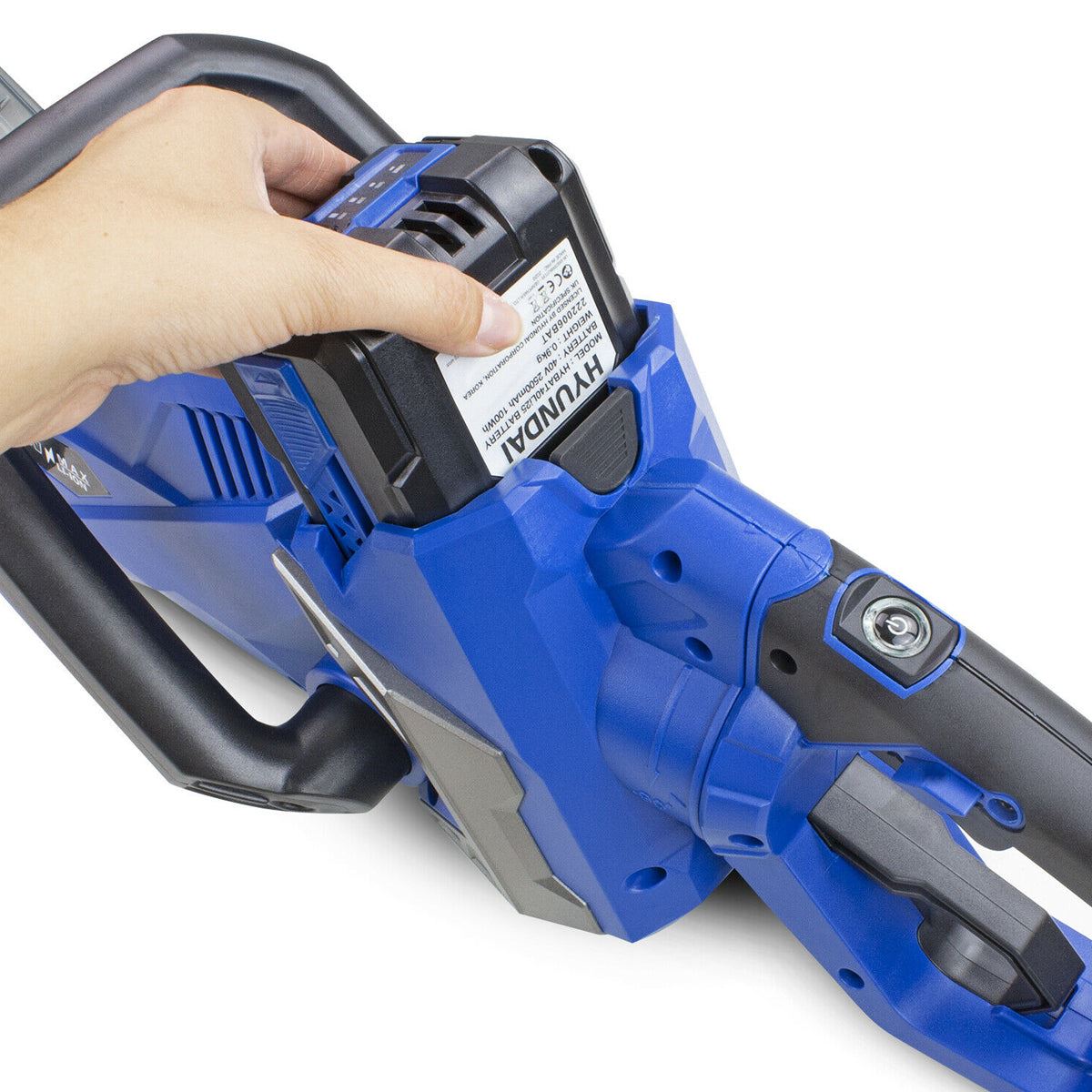 Hyundai HYHT40LI 40V Brushless Hedge Trimmer 520mm With 1 X 2.5Ah Battery and Charger