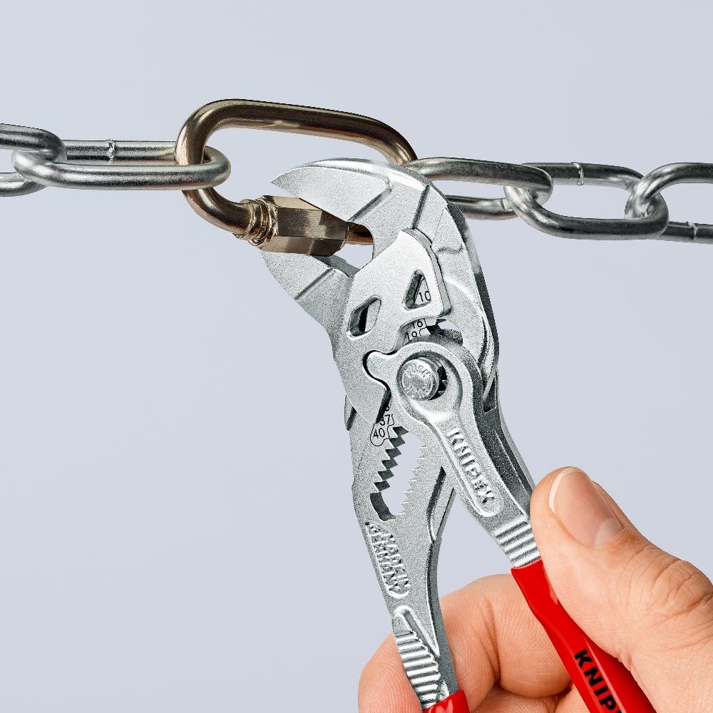 Knipex 180mm Pliers Wrench with Plastic Coated Handles 86 03 180 SB