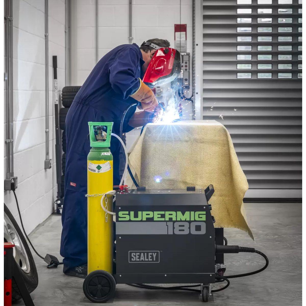 Sealey SUPERMIG180 180A Professional MIG Welder with Binzel Euro Torch 230V