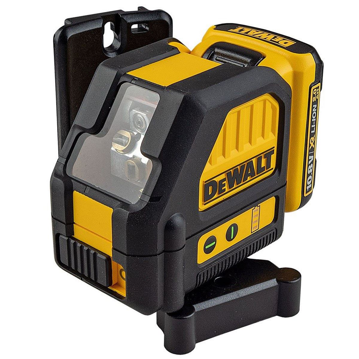 Dewalt DCE088D1G 12V Self-Levelling Green Cross Line Laser & 2.0Ah Battery Charger with Extendable Tripod