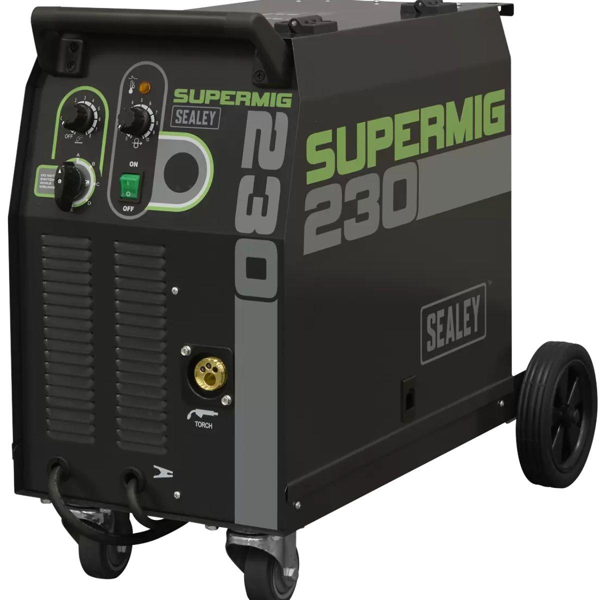 Sealey SUPERMIG230 Professional MIG Welder 230A with Binzel Euro Torch 230V