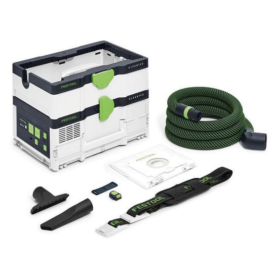 Festool CLEANTEC CTLC SYS I-Basic 36V Mobile Dust Extractor with 2 x 5.0Ah Battery & Charger