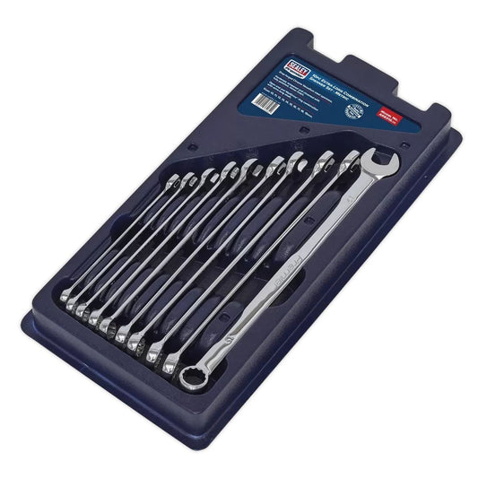 Sealey AK6310 Extra-Long Combination Spanner Set 10pc