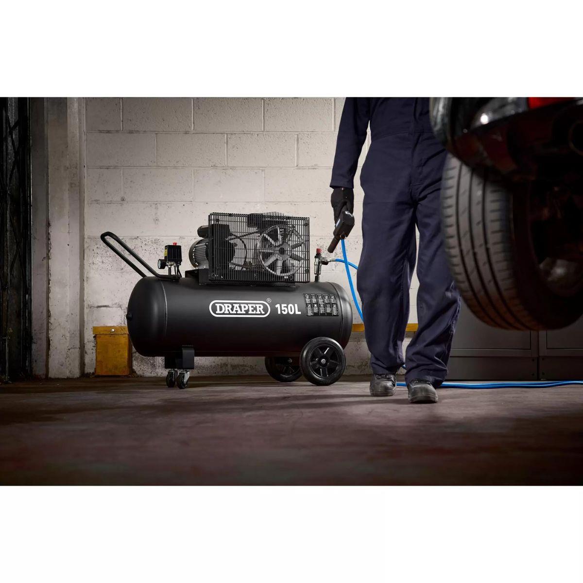 Draper Tools DA150/369M 150L Belt-Driven Air Compressor 2.2kW/230V 55305