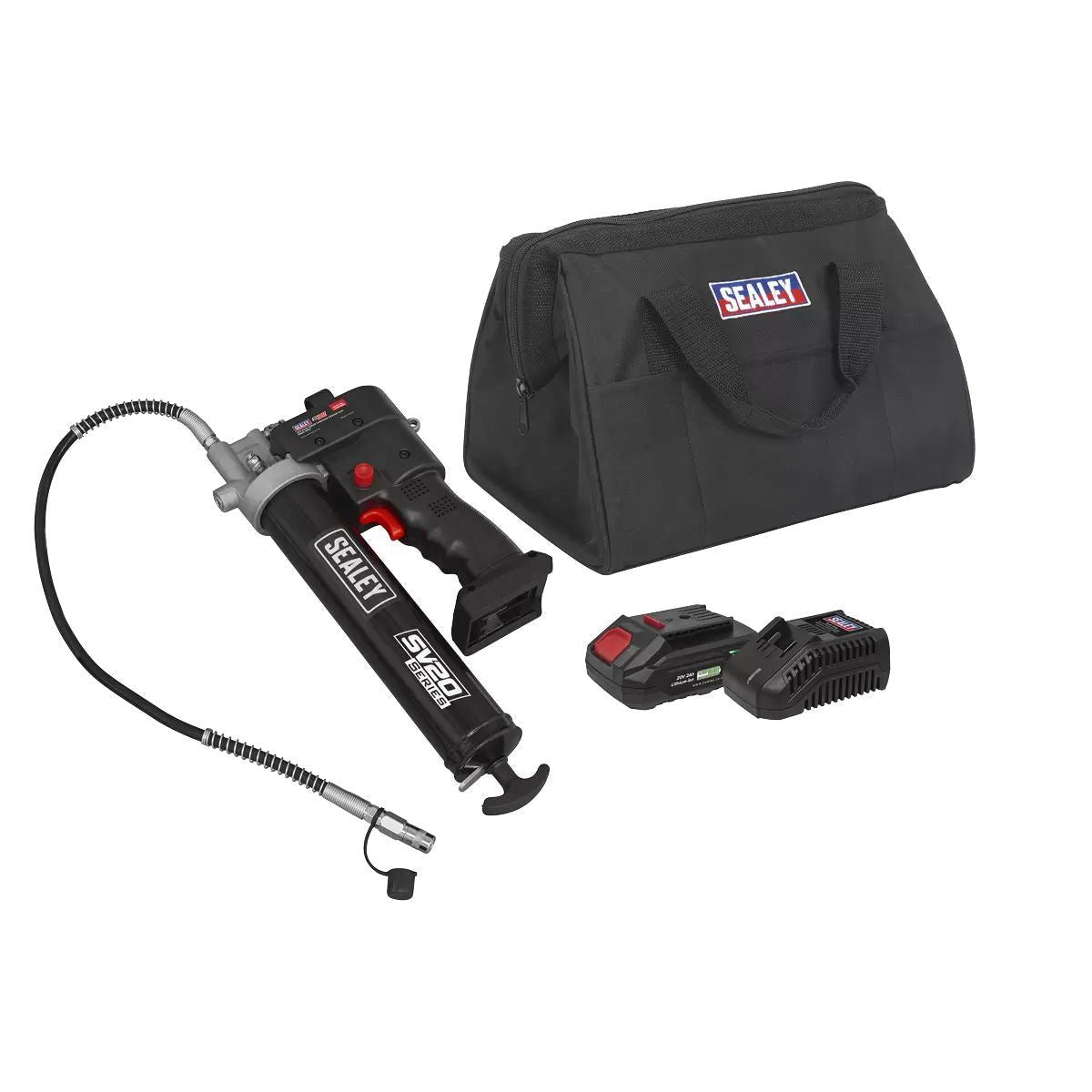 Sealey CP20VGRGKIT1 Grease Gun Kit 20V/2Ah