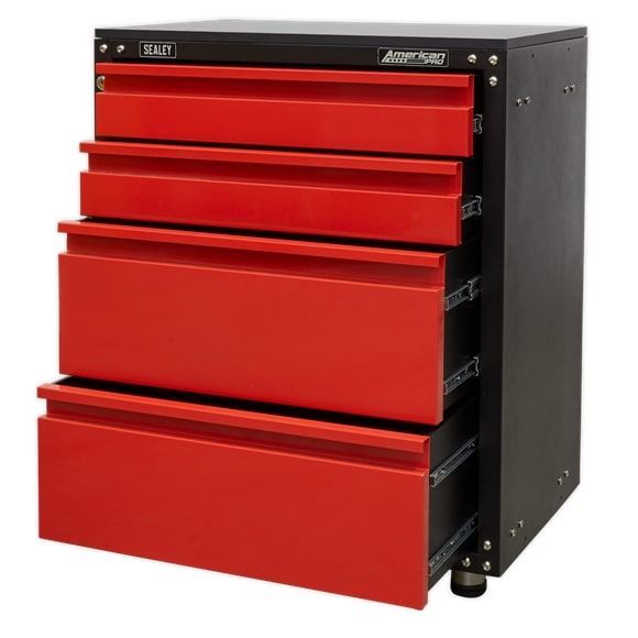 Sealey APMS84 Modular 4 Drawer Cabinet Worktop 665mm