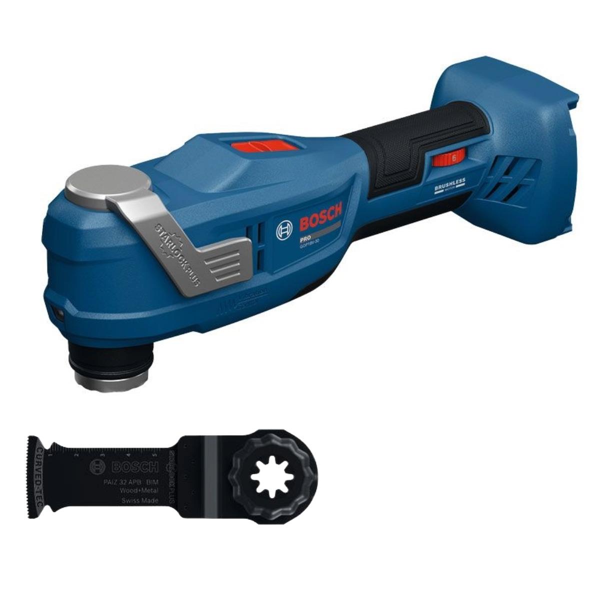 Bosch PRO GOP18V-30 18V Brushless Starlock-Plus Multi Tool Body Only 06018G3000