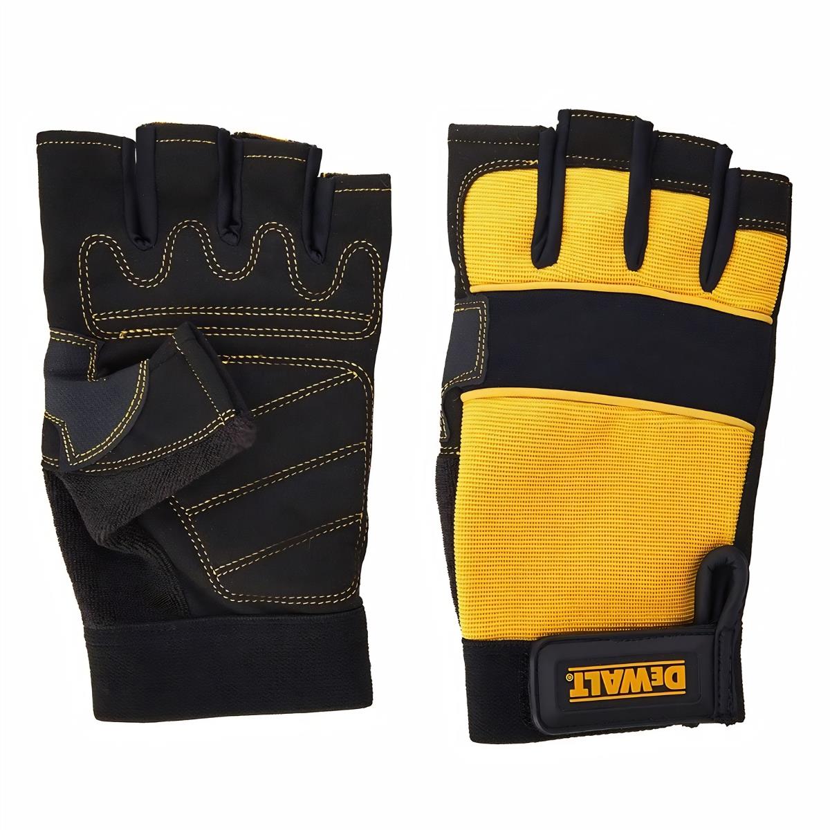 DeWalt DPG23L-EU 1/2 Synthetic Padded Leather Palm Gloves Large