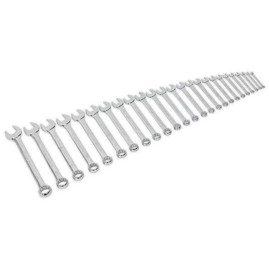 Sealey S0564 Combination Spanner Set 25pc Metric