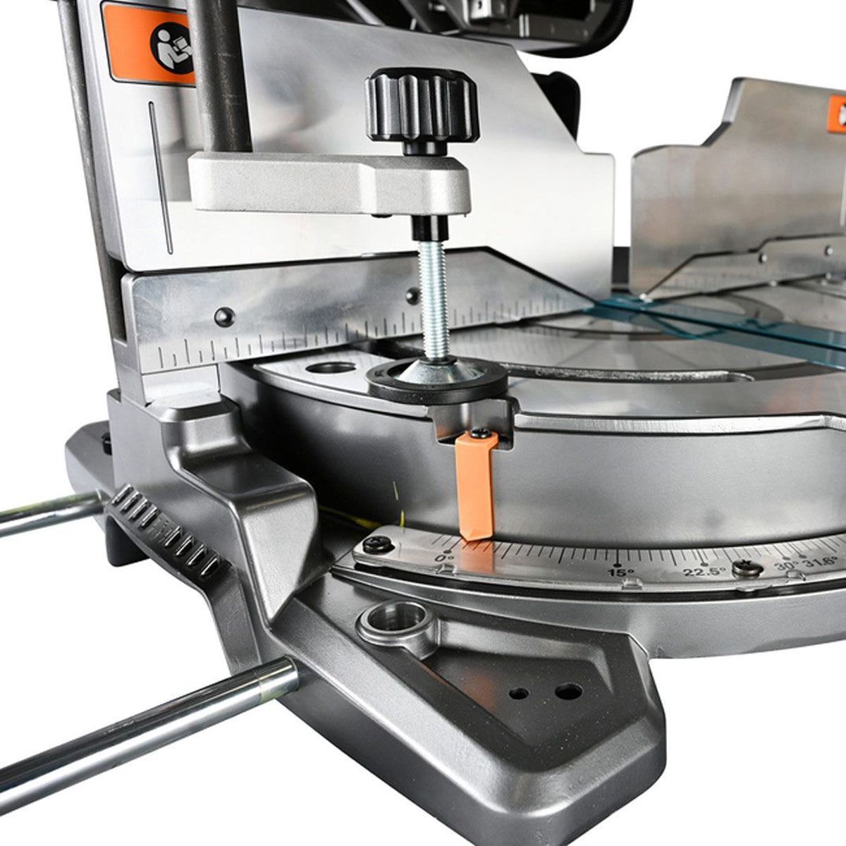 Makita LS003GD201 40V Max XGT Brushless Slide Mitre Saw With 2 x 2.5Ah Batteries, Charger & Adjustable Leg Stand