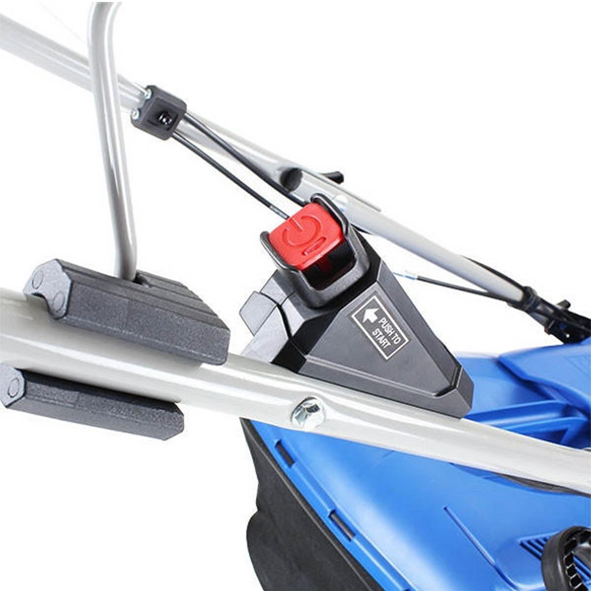 Hyundai HYM430SPE 42cm Self-Propelled Petrol Lawnmower 139cc Engine Electric Start, Rear Discharge & Mulching