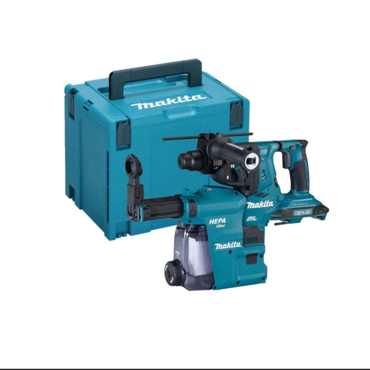 Makita DHR280ZWJ 18V LXT Cordless Brushless SDS Plus Rotary Hammer Drill With Dust Extraction & Case