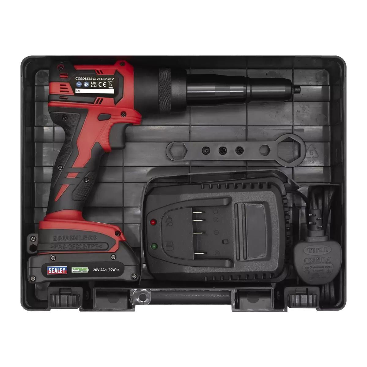 Sealey CP314 Cordless Riveter 20V 2Ah Lithium-ion