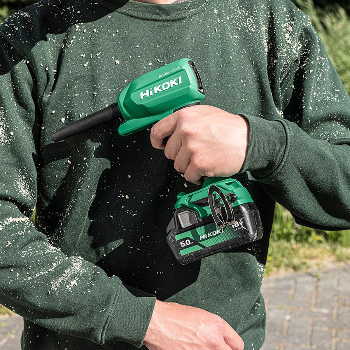 Hikoki RA18DAW4Z 18V Brushless Air Duster with 1 x 2.0Ah Battery & Charger