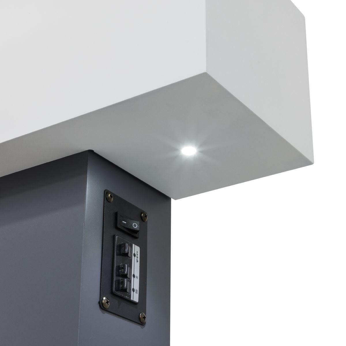 Sealey DH112 Baridi Wall Mounting Electric Fireplace with LED Flame Effect 52