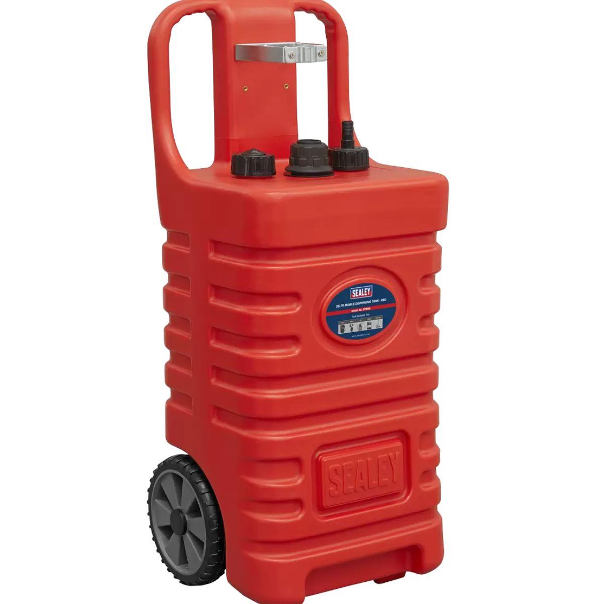 Sealey DT55R Mobile Dispensing Tank 55L Red