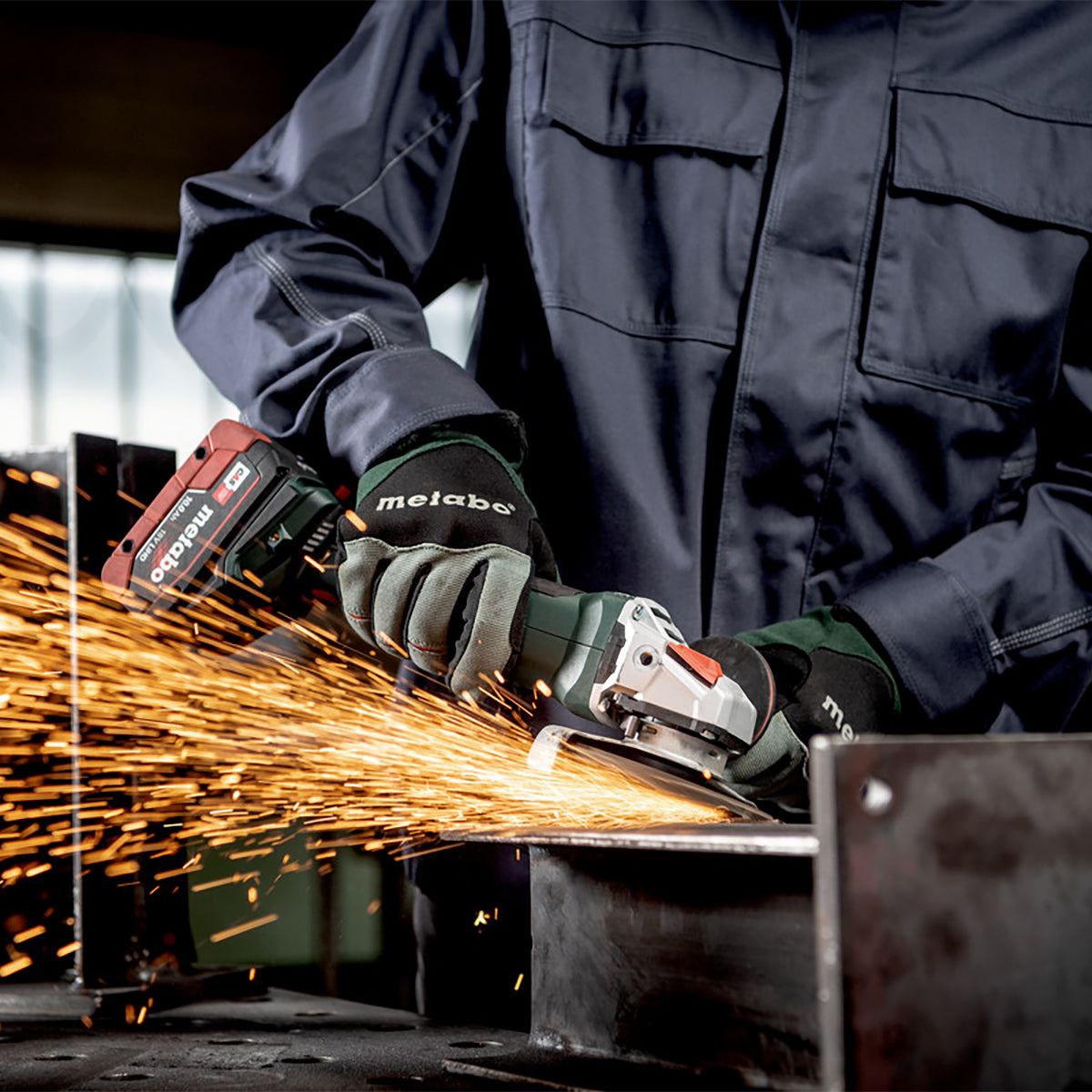 Metabo WPB 18 LT BL 11-125 18V Brushless 125mm Angle Grinder with 1 x 5.2Ah Battery Charger & Metabox