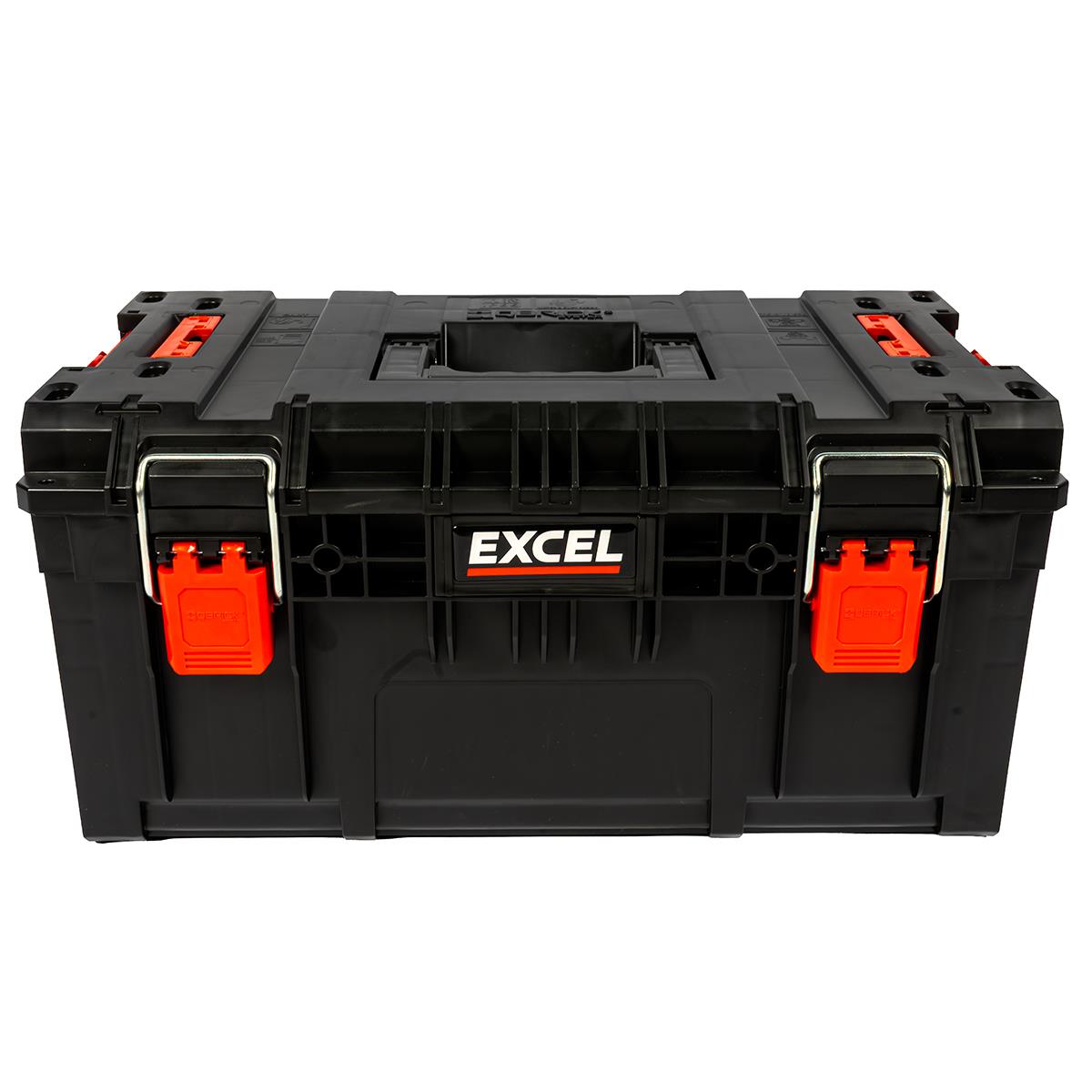 Excel Modular Tool Box Heavy Duty Mobile Storage 3 Piece Set with Wheels