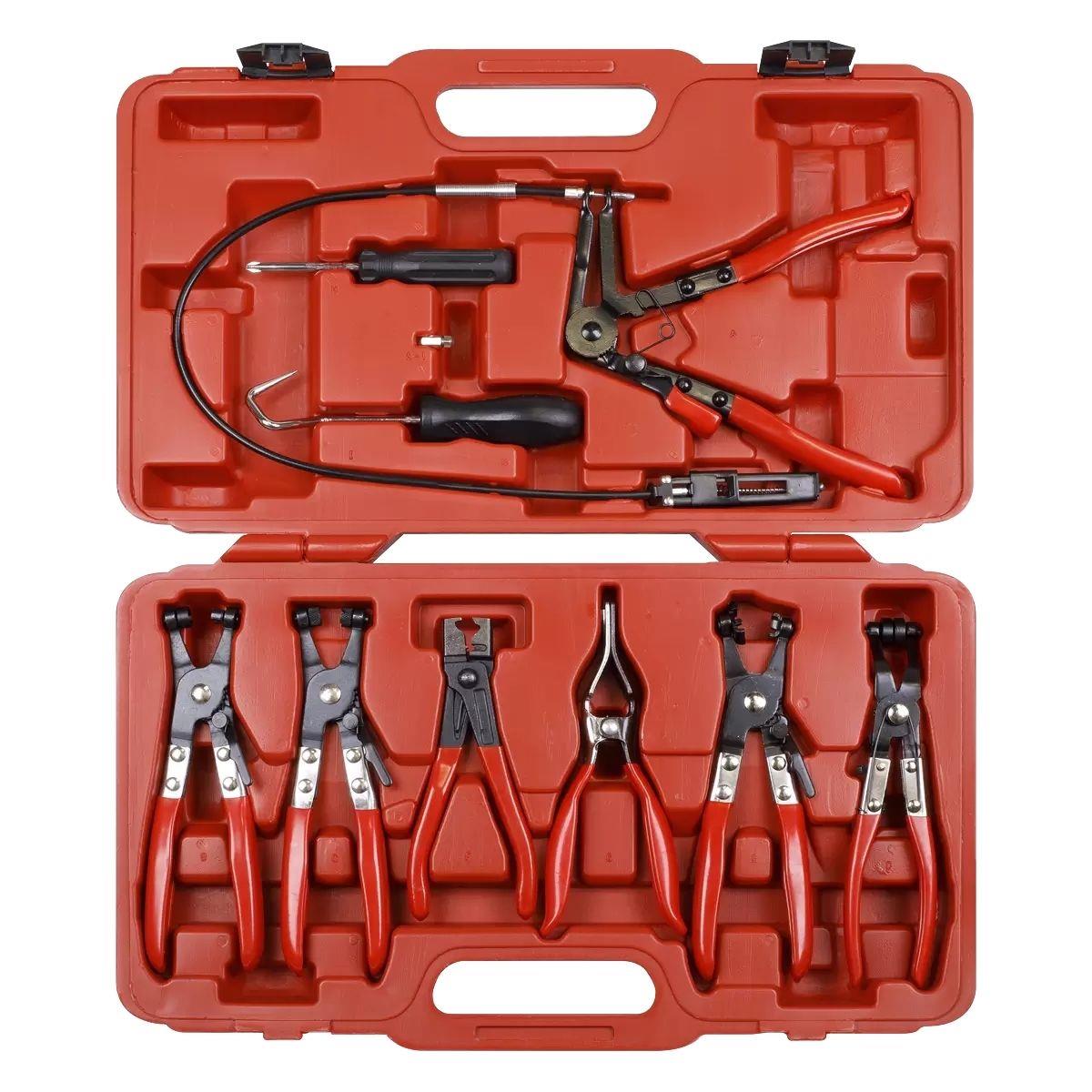 Sealey VS1662 Hose Clamp Removal Tool Set 9 Piece