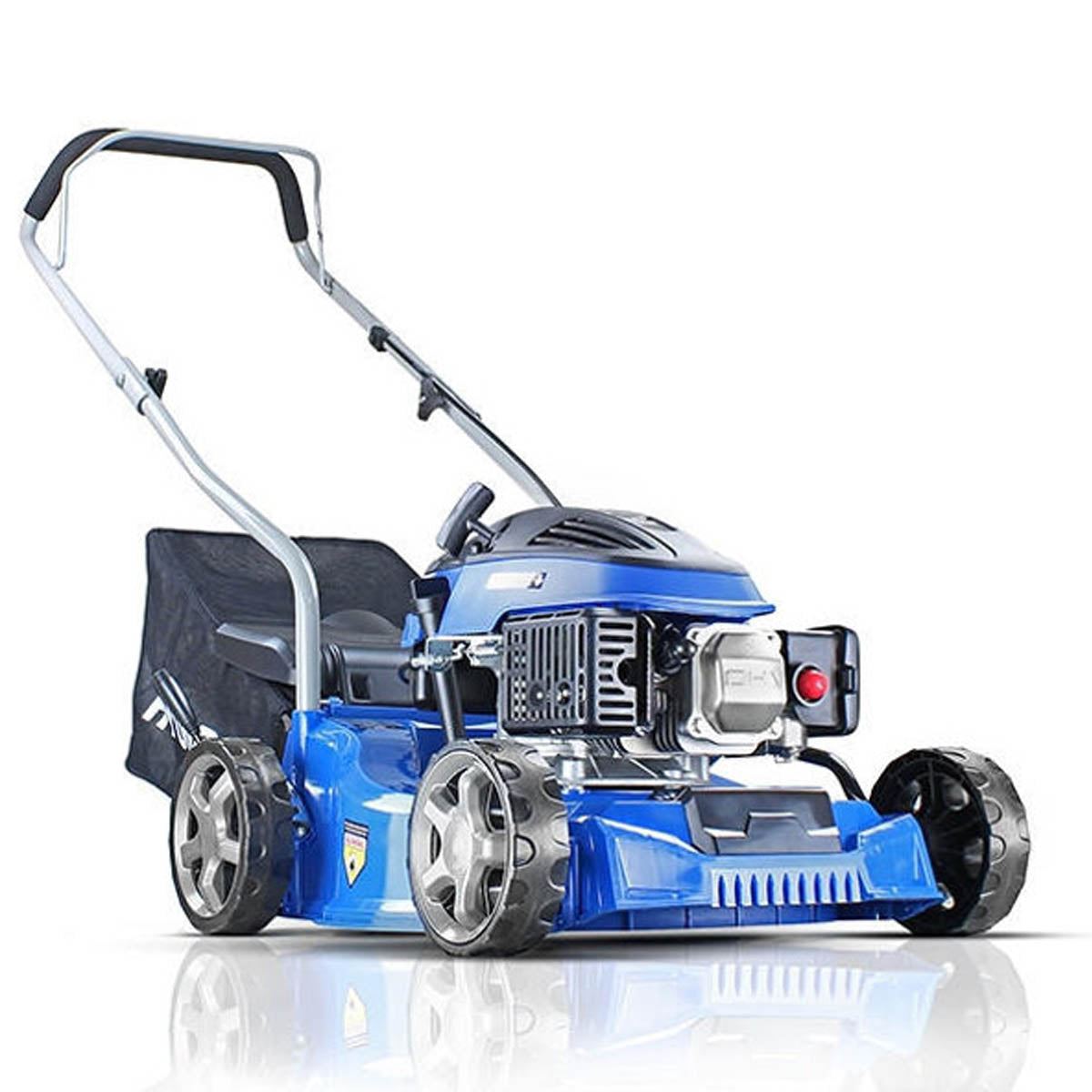 Hyundai HYM400P 40cm Petrol Lawnmower 79cc Engine, 25-75mm Cuts, 45L Grass Catcher & Rear Discharge