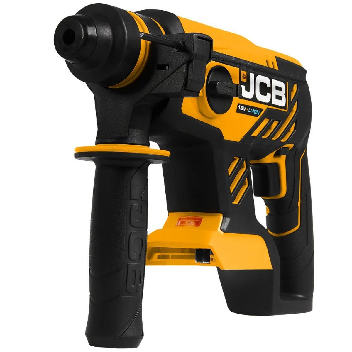 JCB 21-18BLRH-B 18V 1.7J Brushless SDS Rotary Compact Hammer Drill With 4 x SDS Bits, Keyless and SDS Plus Chuck Body Only
