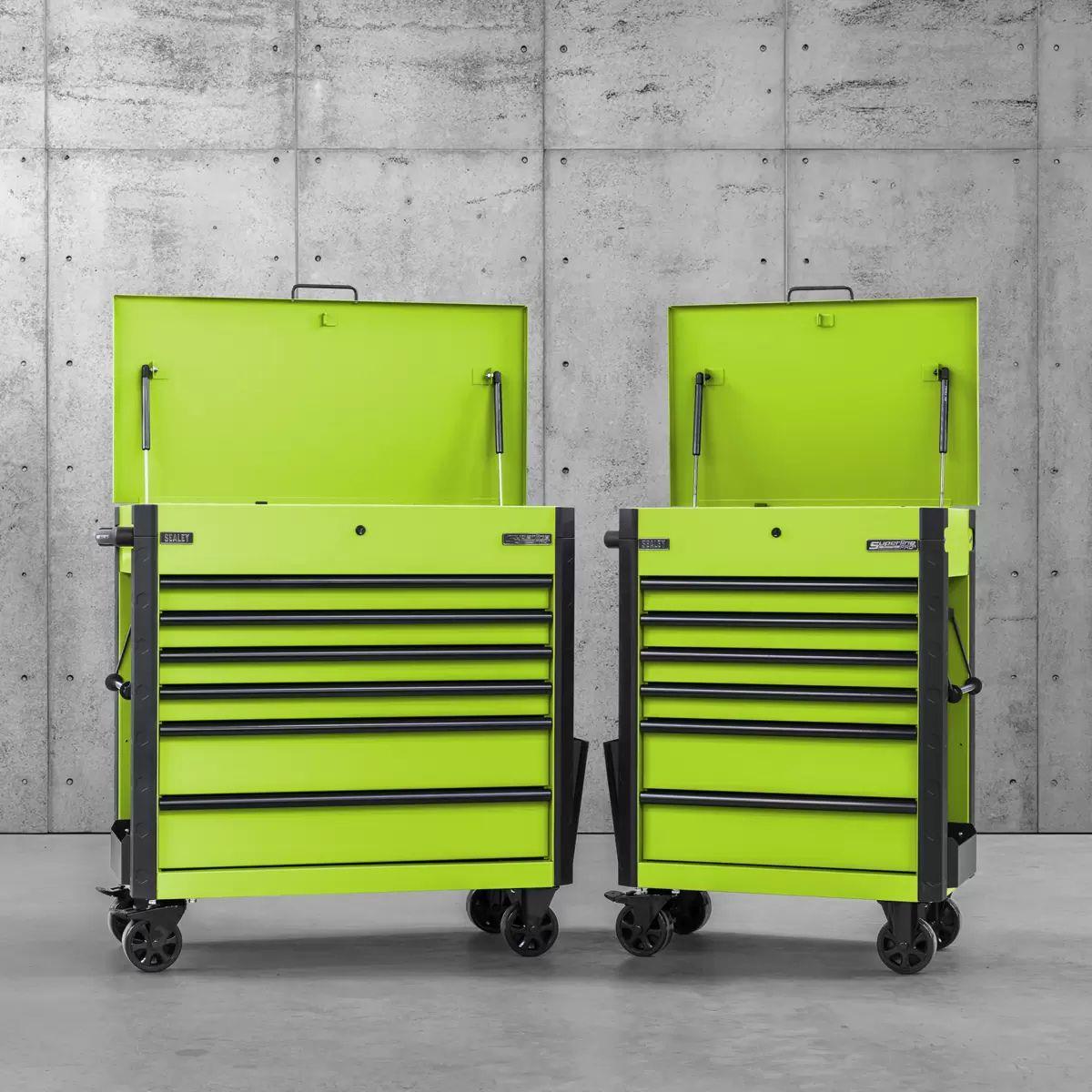 Sealey AP366HV Tool Trolley 6 Drawer Green