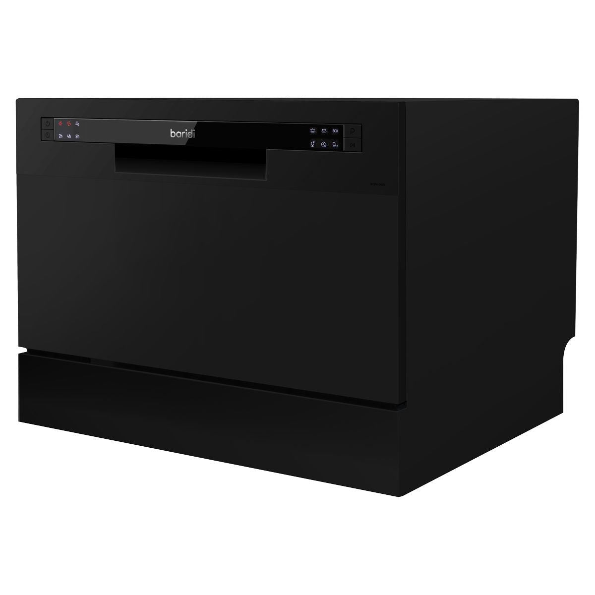 Sealey DH85 Baridi Tabletop Dishwasher 6 Place Settings 6.5L Capacity Black 230V/1280W