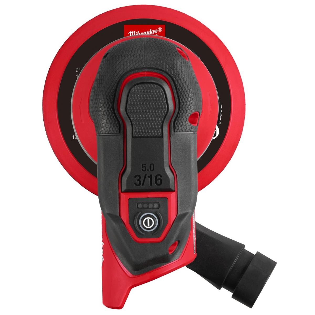 Milwaukee M12FROS5-502X 12V Brushless 150mm Random Orbital Sander with 2 x M12HB5 5.0Ah Battery, Charger & Case 4933493652